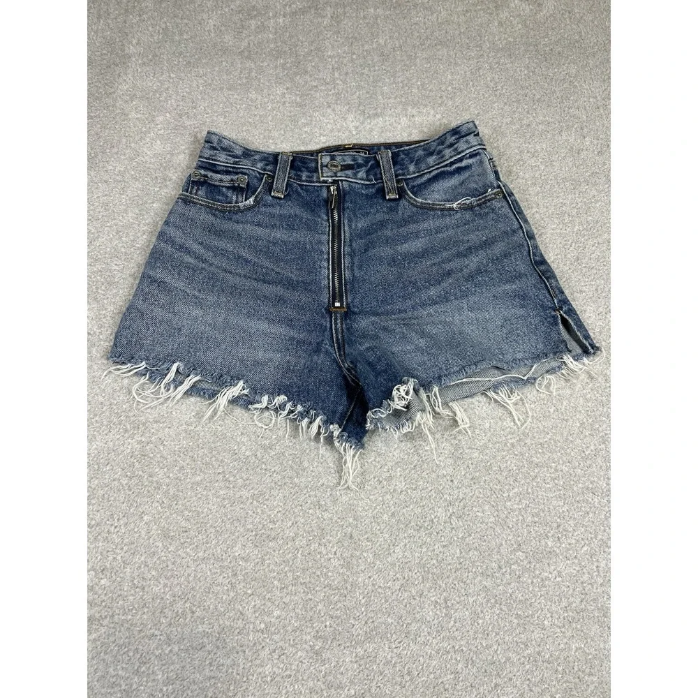 Abercrombie and Fitch‎ Women's Annie High Rise Shorts Blue Size 00